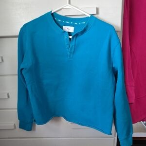 TNA Vibrant Blue/Turquoise Long Sleeve Sweatshirt